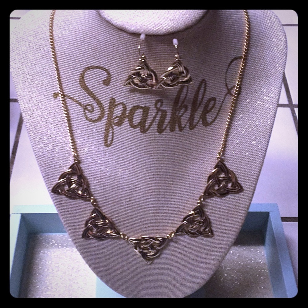 Necklace and earrings